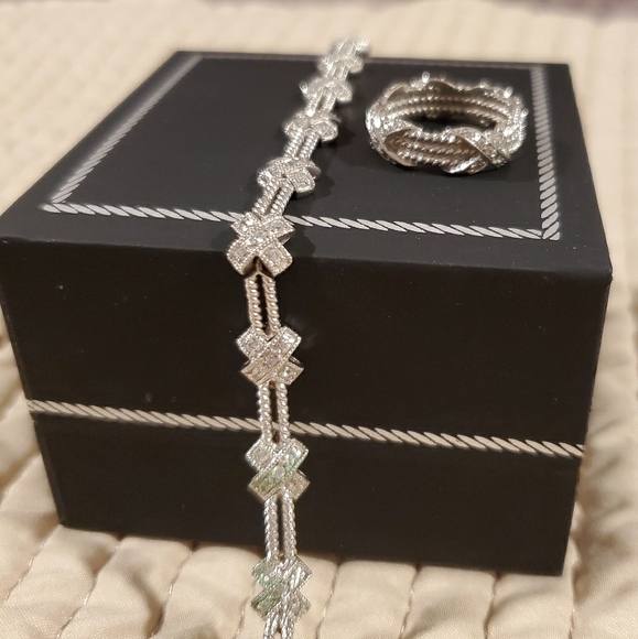 Jewelry - Sterling Silver Bracelet & Ring Set